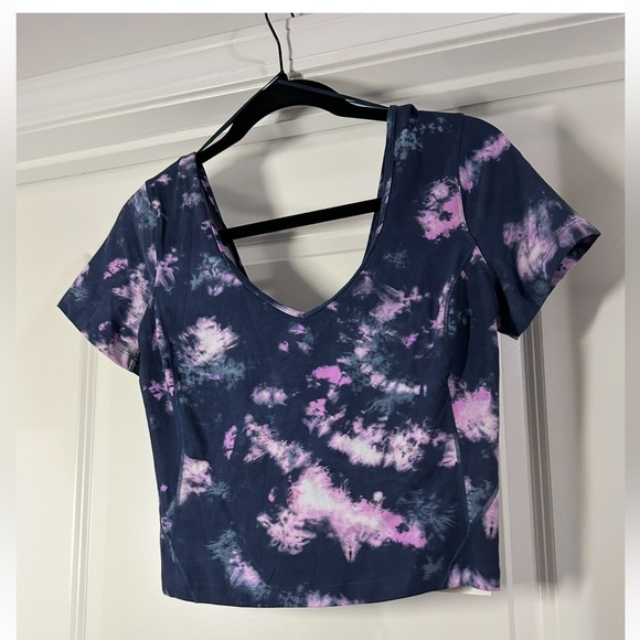 lululemon athletica Align Tie Dye Blue Top - Picture 2 of 5